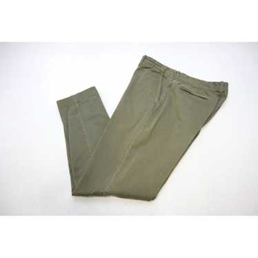 J.Crew Green Flat Front Stretch Khaki Chino Pants 