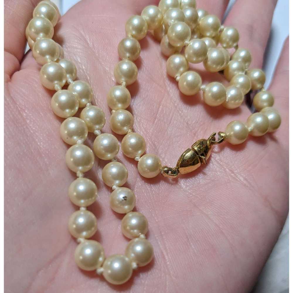 Monet Vintage Glam Monet Beaded Faux Pearl Neckla… - image 10