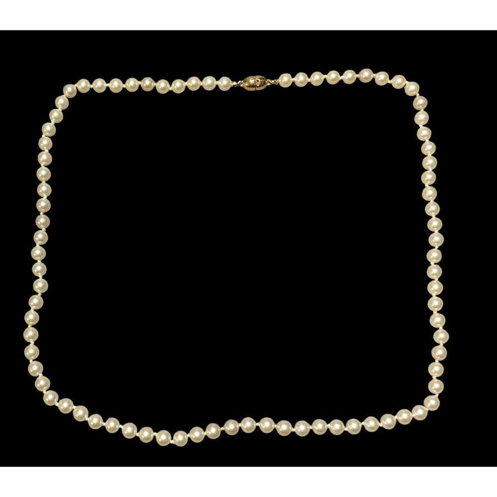 Monet Vintage Glam Monet Beaded Faux Pearl Neckla… - image 2