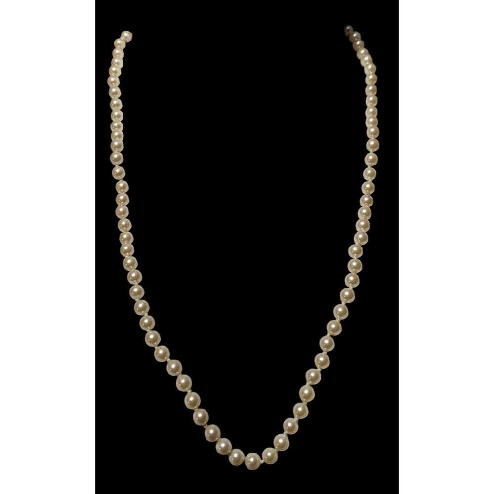 Monet Vintage Glam Monet Beaded Faux Pearl Neckla… - image 3