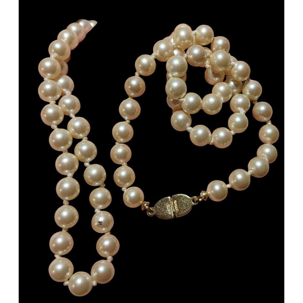 Monet Vintage Glam Monet Beaded Faux Pearl Neckla… - image 5