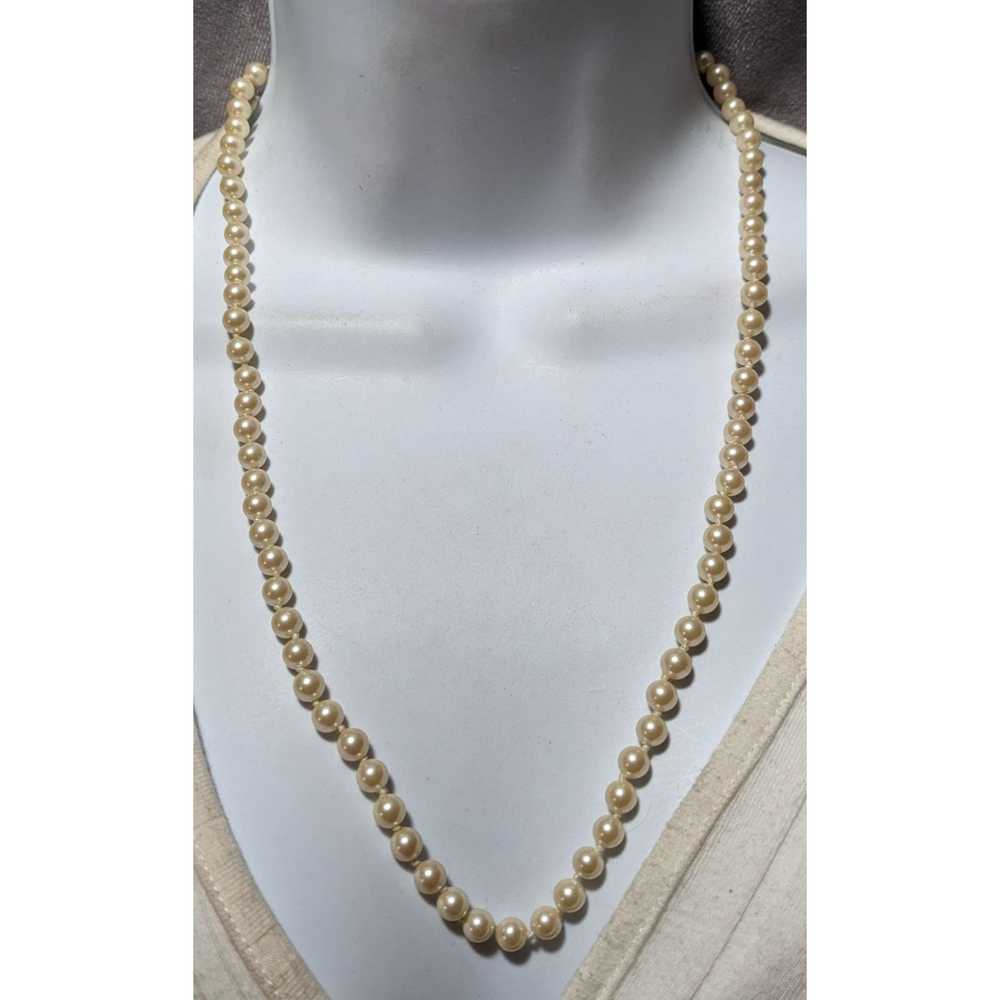 Monet Vintage Glam Monet Beaded Faux Pearl Neckla… - image 7