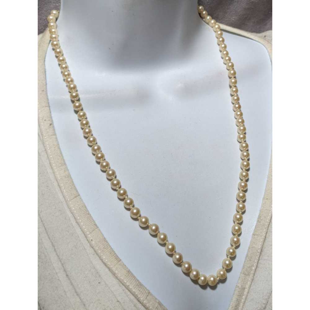 Monet Vintage Glam Monet Beaded Faux Pearl Neckla… - image 8