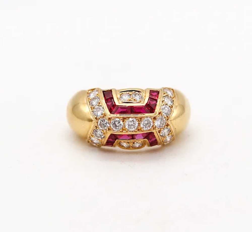 BOUCHERON Paris Modernist Ring In 18Kt Gold With … - image 3