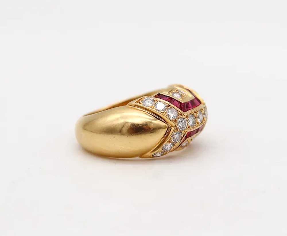 BOUCHERON Paris Modernist Ring In 18Kt Gold With … - image 4