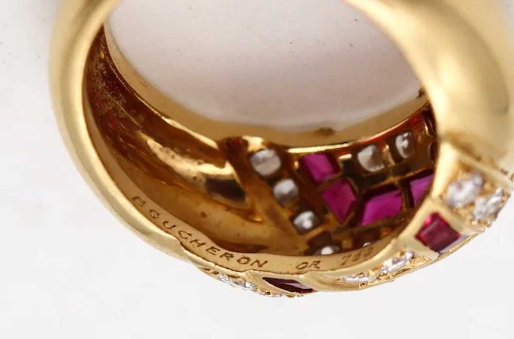 BOUCHERON Paris Modernist Ring In 18Kt Gold With … - image 5