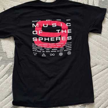 Coldplay large black t - Gem
