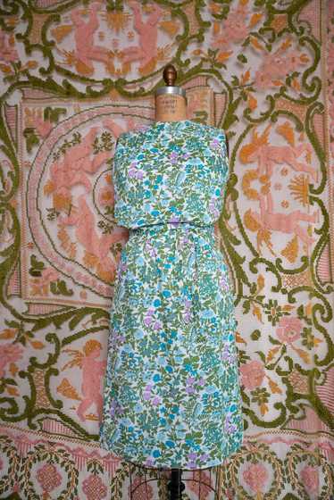 Leafy Floral Dress, XXS - image 1