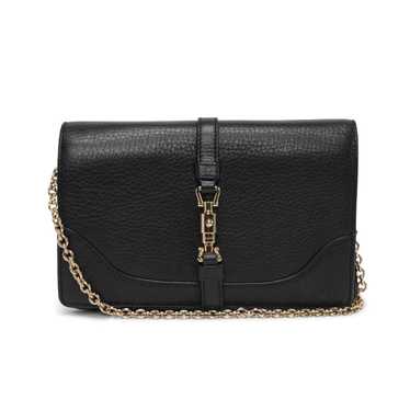 Gucci Black Pebbled Calfskin Broadway Evening Bag - image 1