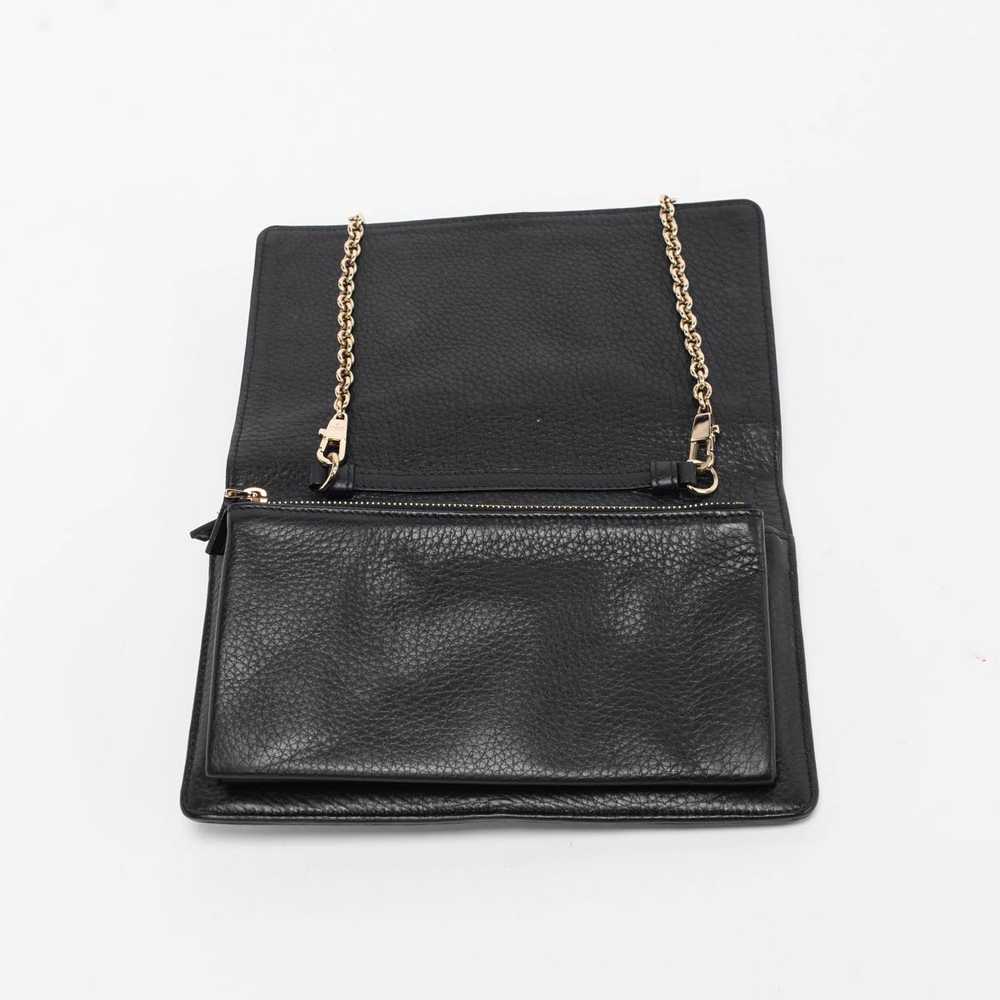 Gucci Black Pebbled Calfskin Broadway Evening Bag - image 5