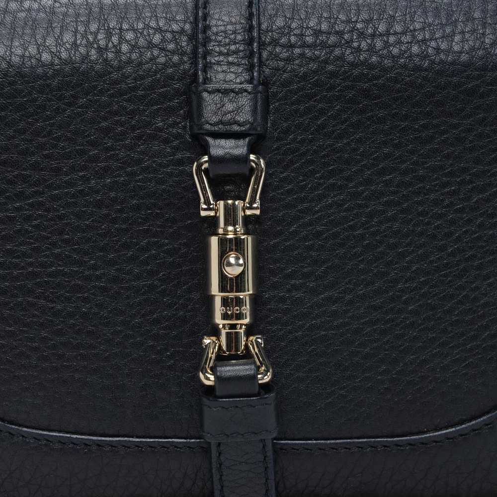 Gucci Black Pebbled Calfskin Broadway Evening Bag - image 9