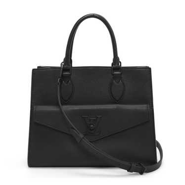 Louis Vuitton Black Grained Calfskin LockMe PM To… - image 1