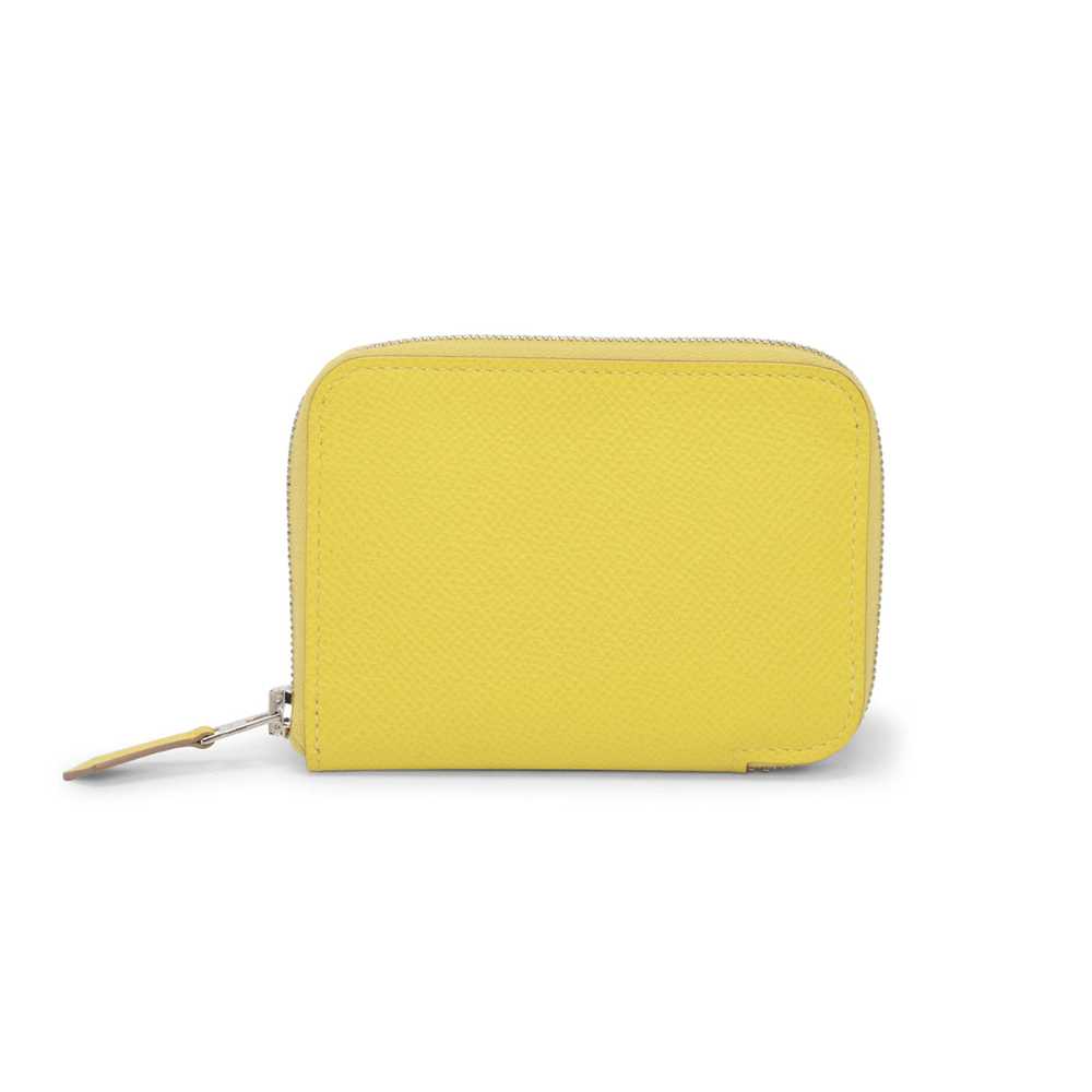 Hermes Lime Epsom Azap Mini Wallet - image 1