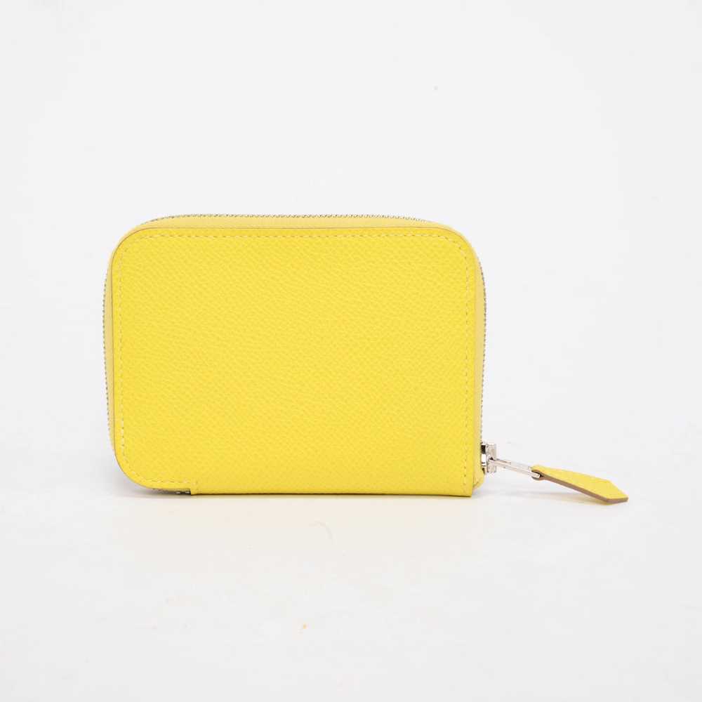 Hermes Lime Epsom Azap Mini Wallet - image 2