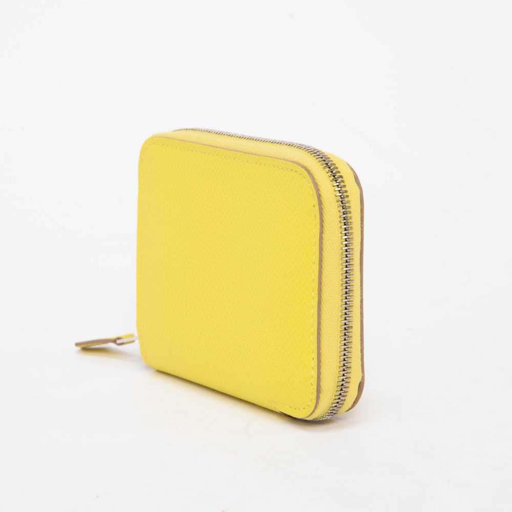 Hermes Lime Epsom Azap Mini Wallet - image 3