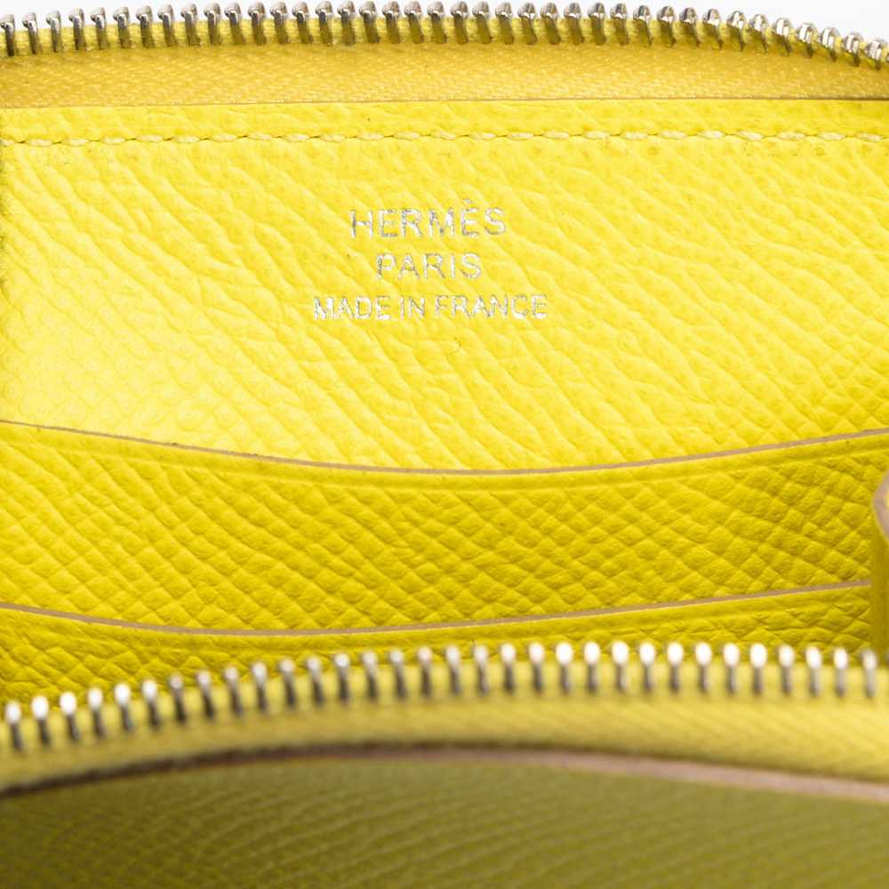 Hermes Lime Epsom Azap Mini Wallet - image 6