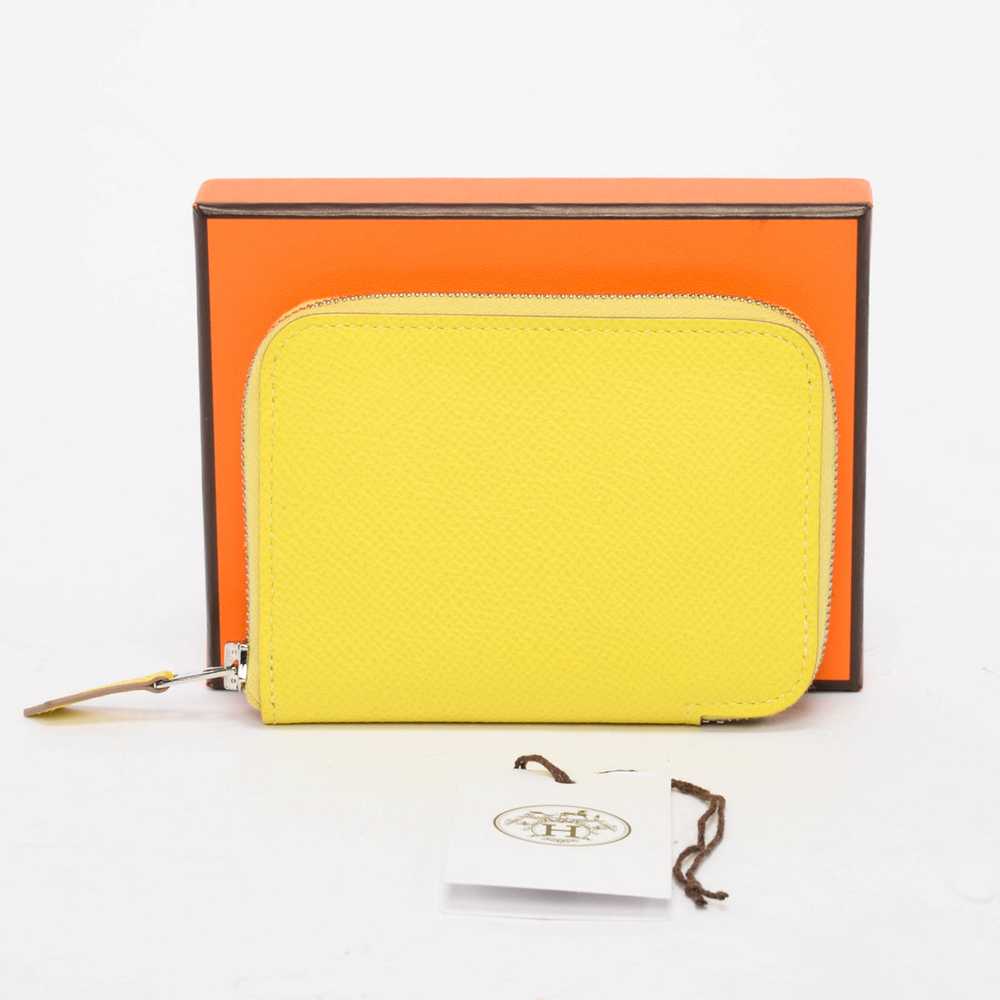 Hermes Lime Epsom Azap Mini Wallet - image 9