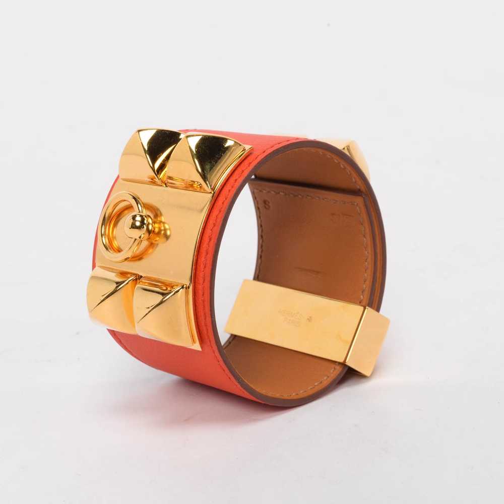 Hermes Capucine Swift Collier de Chien Bracelet - image 2