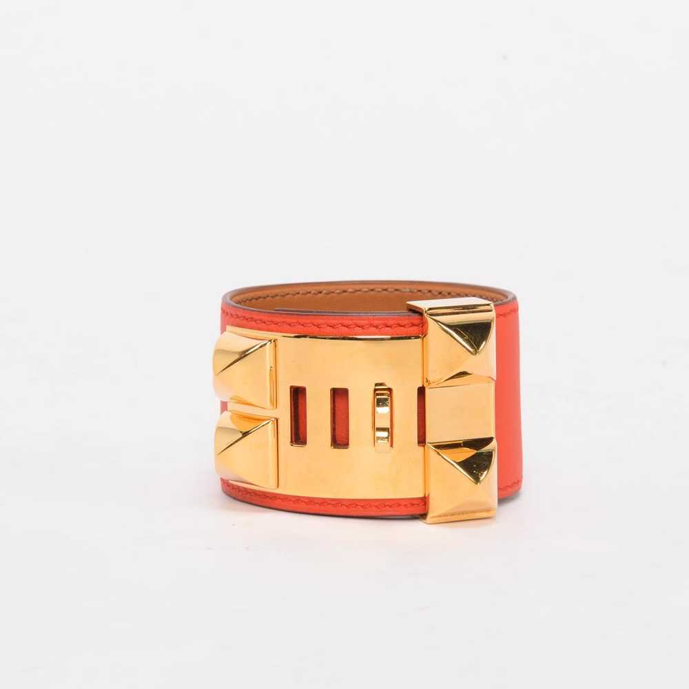 Hermes Capucine Swift Collier de Chien Bracelet - image 3