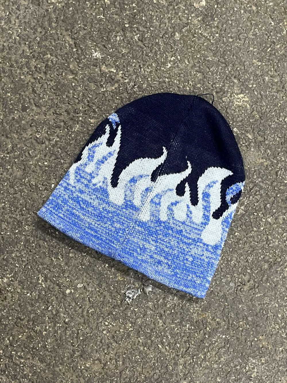 Hype × Streetwear × Vintage Flame beanie y2k stre… - image 3