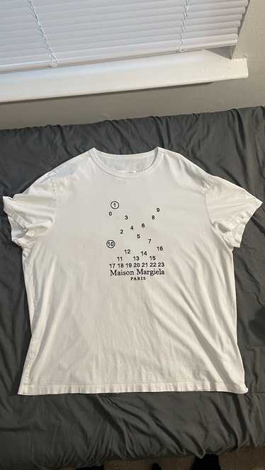 Maison Margiela White Numeric T-Shirt