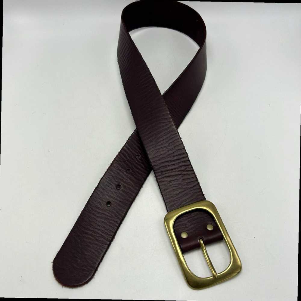 Buckle Burgundy Leather Wide 2 Inch M Women's Sta… - image 2