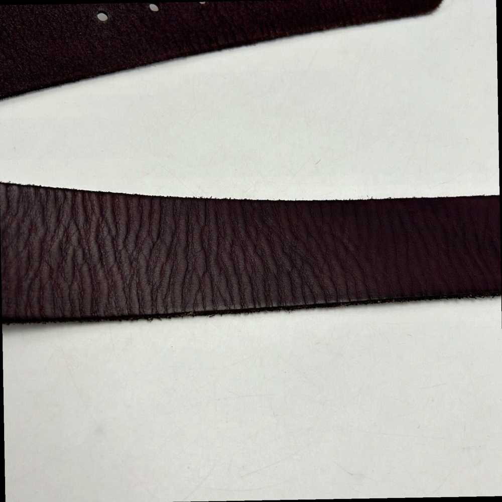 Buckle Burgundy Leather Wide 2 Inch M Women's Sta… - image 5