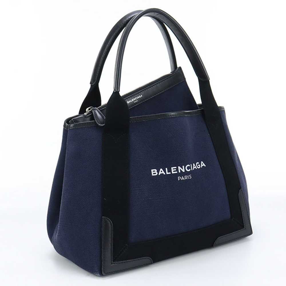 BALENCIAGA 339933 kabas S Tote Hand Bag canvas Na… - image 1