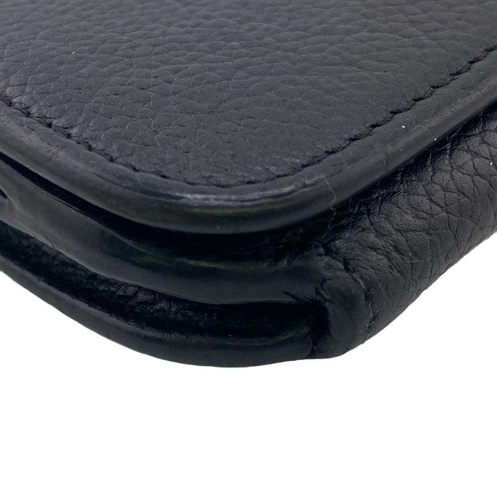 BALENCIAGA Long Wallet Purse 594289 leather black… - image 3