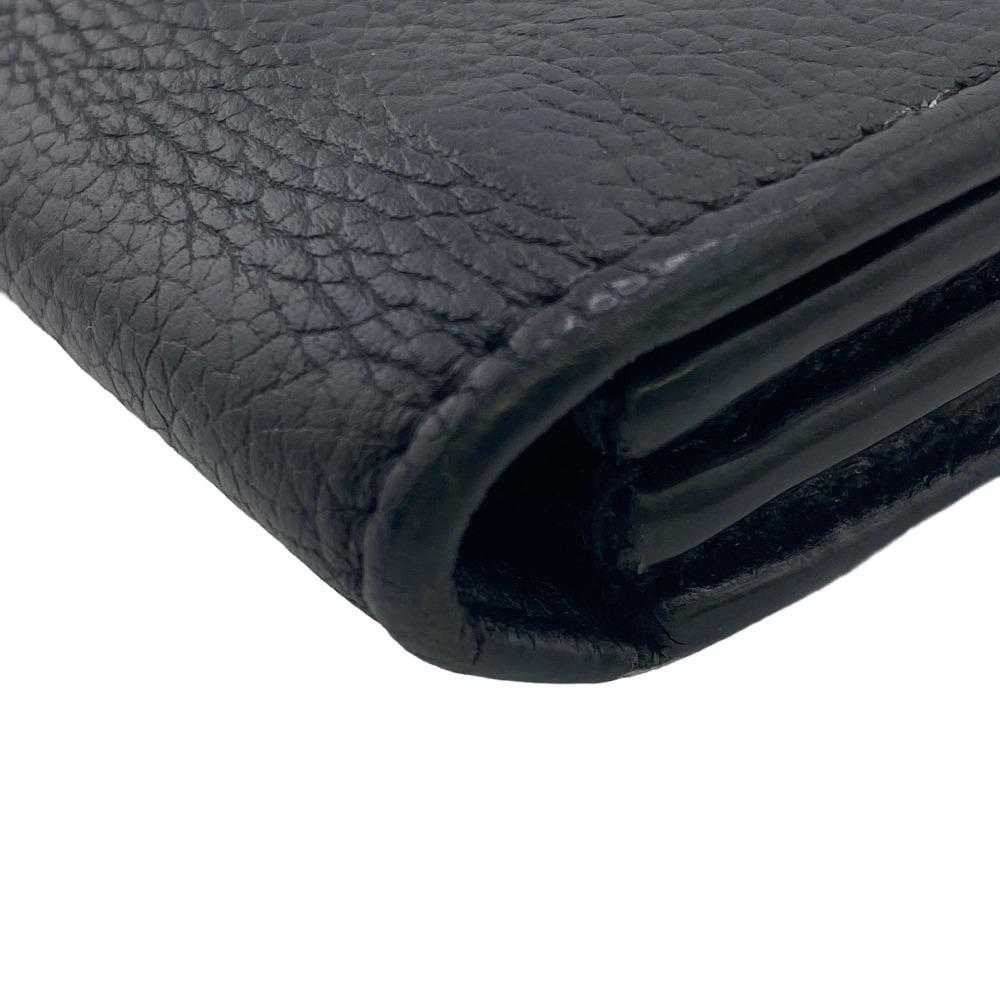 BALENCIAGA Long Wallet Purse 594289 leather black… - image 4