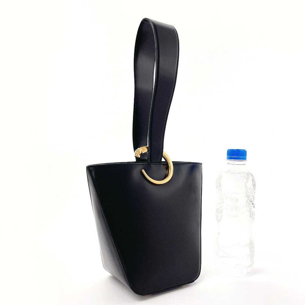 CARTIER Handbag leather black PANTHERE Women Used… - image 2