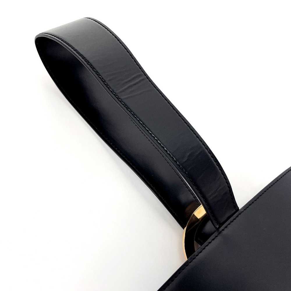 CARTIER Handbag leather black PANTHERE Women Used… - image 8