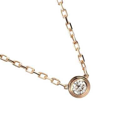 CARTIER Necklace K18 pink gold, diamond gold Top … - image 1