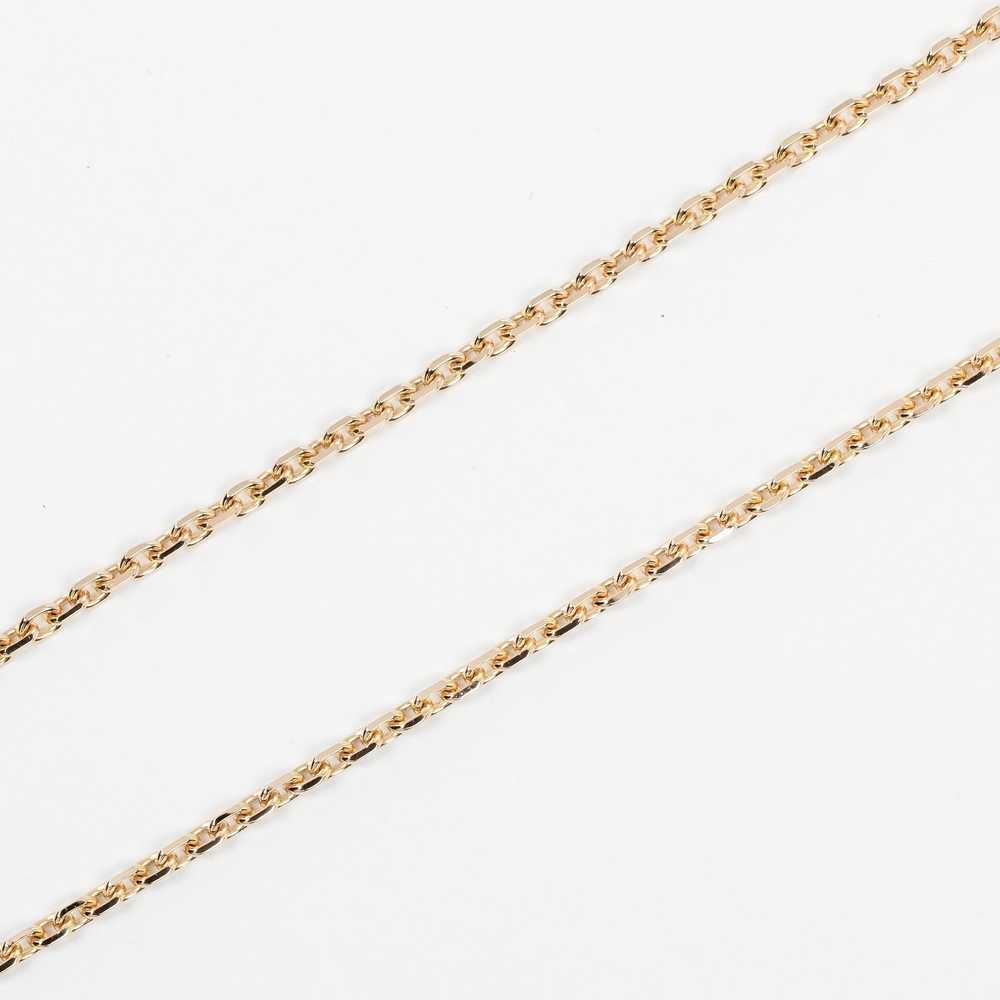 CARTIER Necklace K18 pink gold, diamond gold C he… - image 5