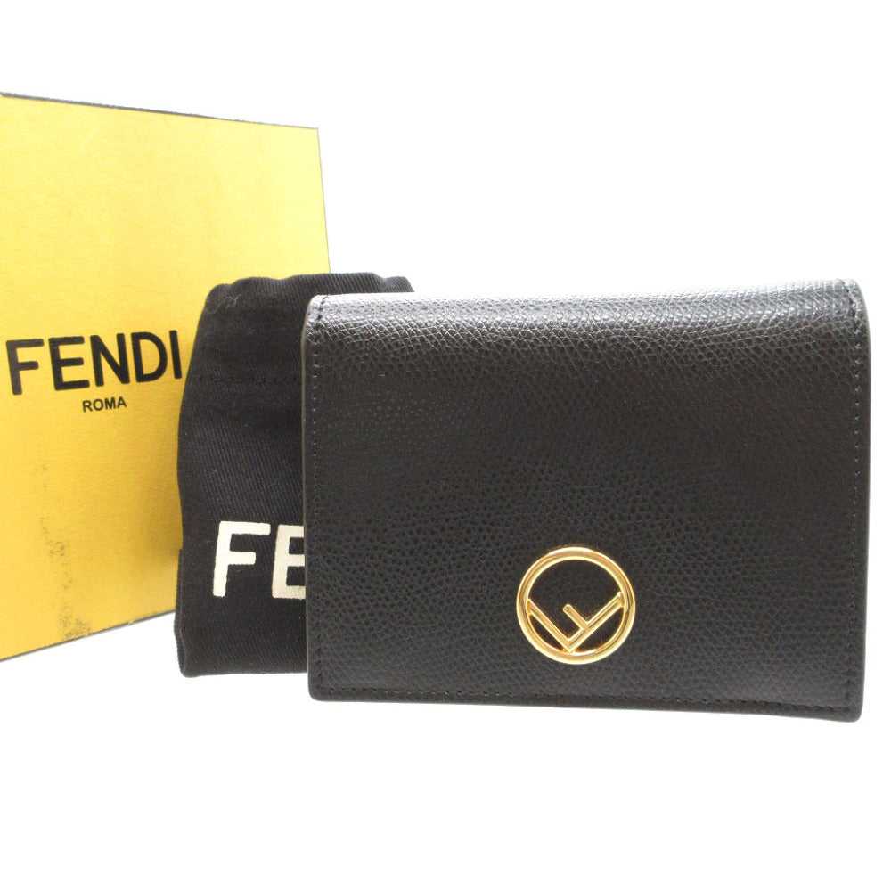 FENDI Bifold Wallet 8M0387 leather black Ehuise F… - image 7