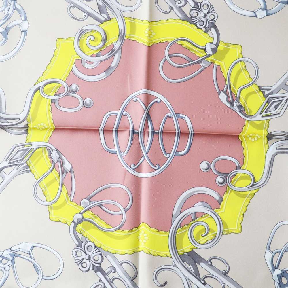 HERMES scarf silk MARINE/BLEU GLACIE Carre90 - image 3