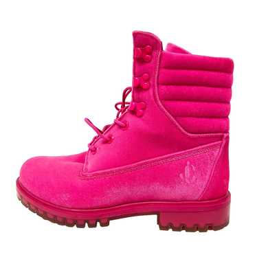 JIMMY CHOO boots leather pink Timberland Short Bo… - image 1