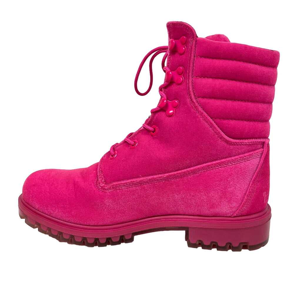 JIMMY CHOO boots leather pink Timberland Short Bo… - image 2