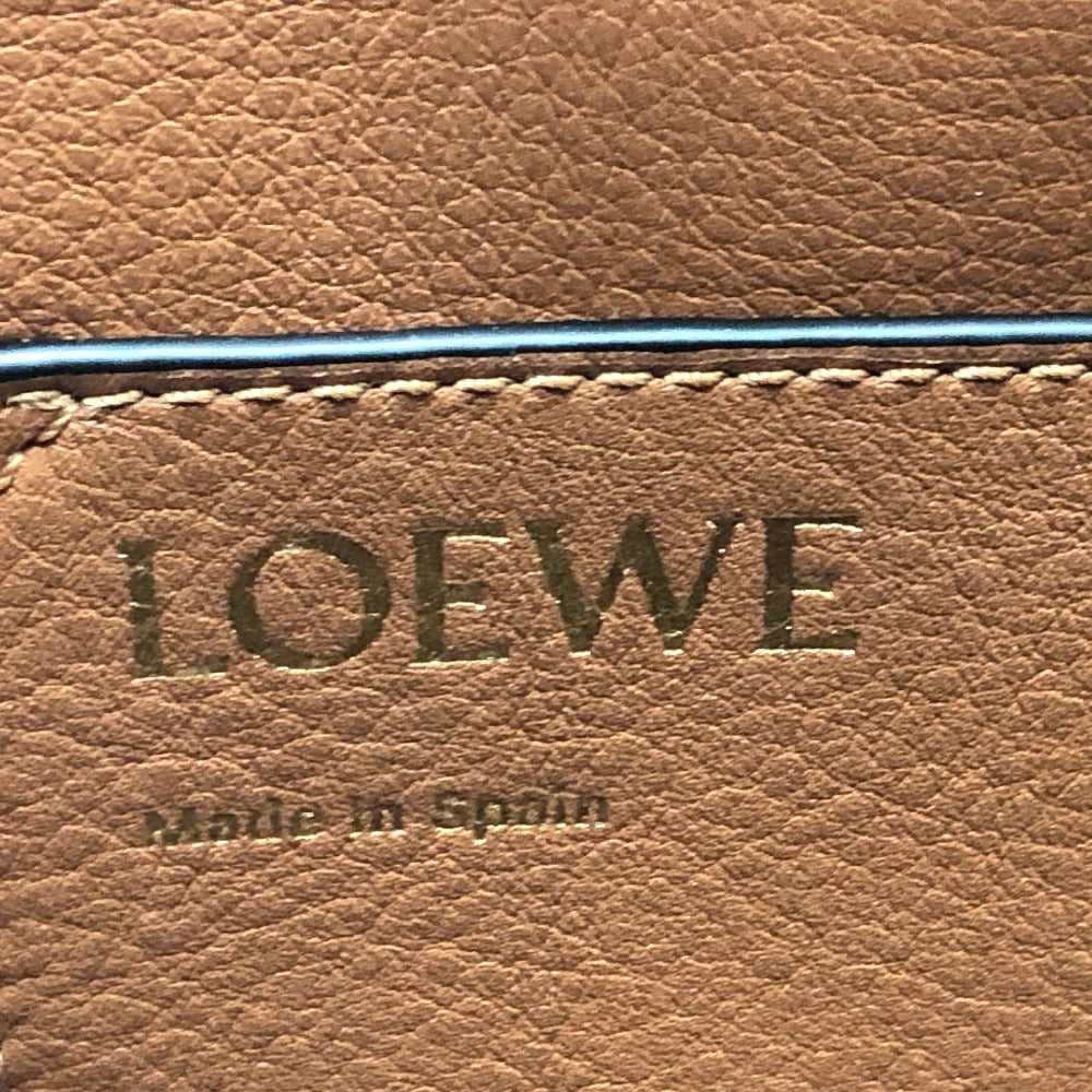 LOEWE Tote Bag A717S72X13 Wool, Leather Navy LOVE… - image 10