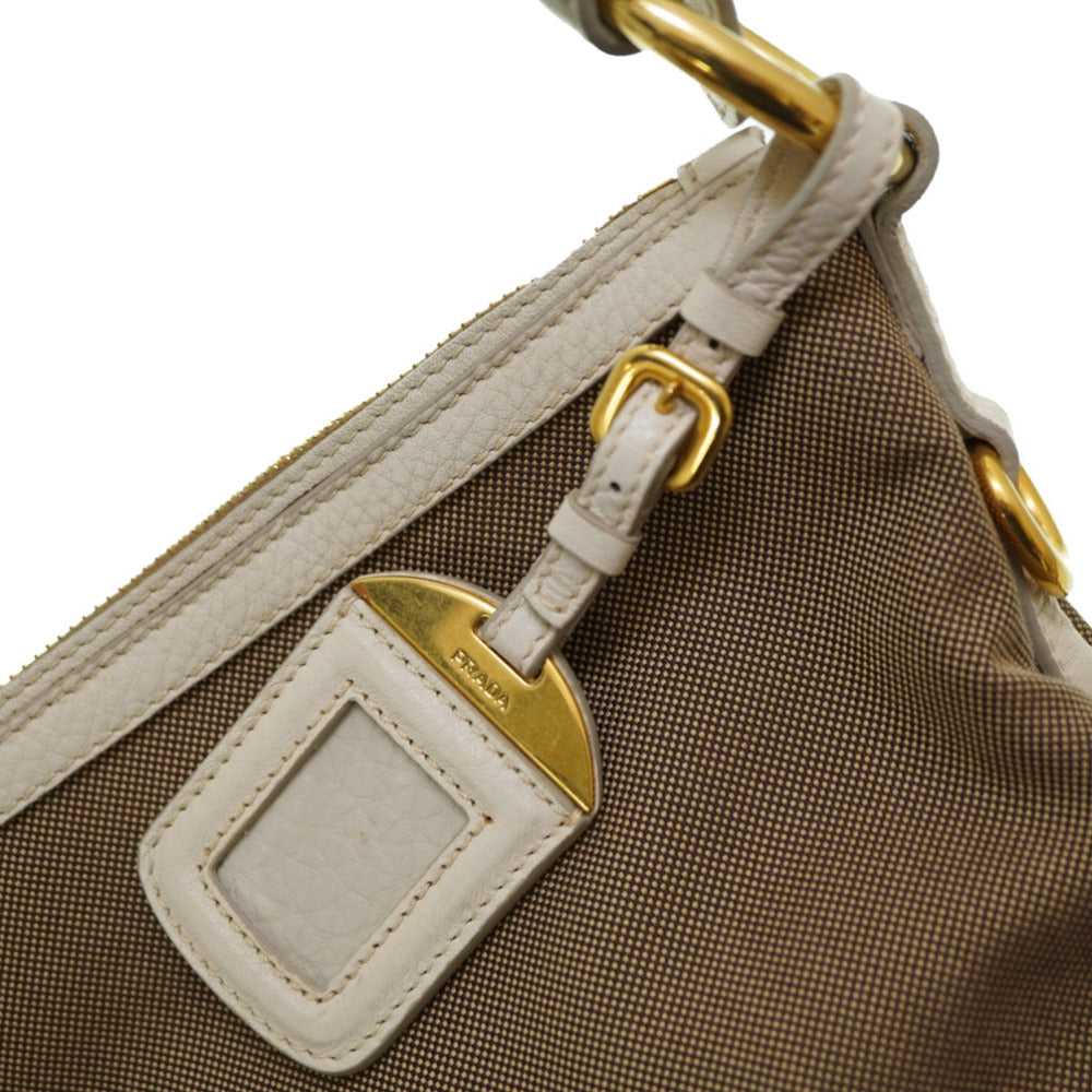 PRADA Shoulder Bag BR4944 Canvas, Leather Brown L… - image 3