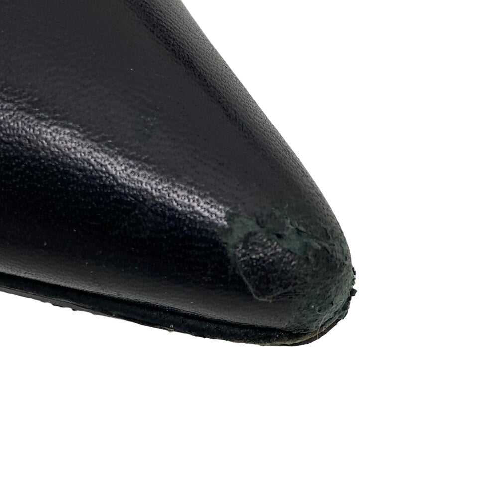 CHANEL pumps leather black COCO Mark 36 1/2 - image 10