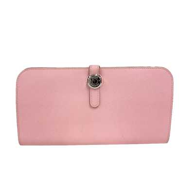 HERMES Long Wallet Purse Vaux Swift pink 2015 Dog… - image 1