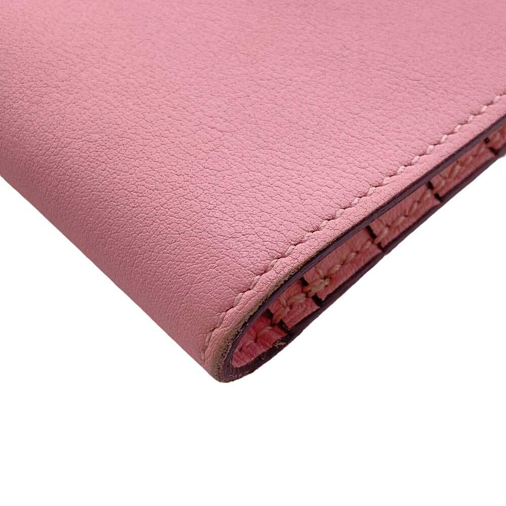 HERMES Long Wallet Purse Vaux Swift pink 2015 Dog… - image 4