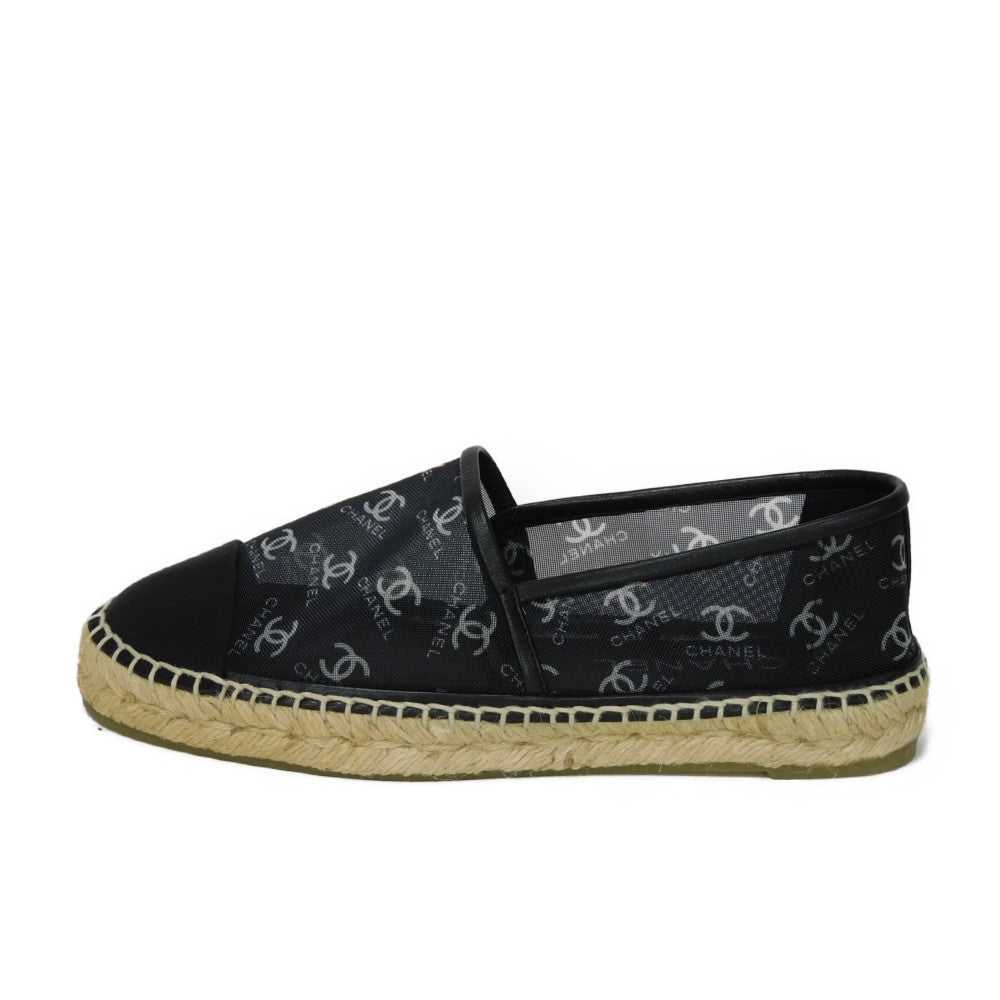 CHANEL Slip-on G34673 Mesh x Calfskin x Grosgrain… - image 3