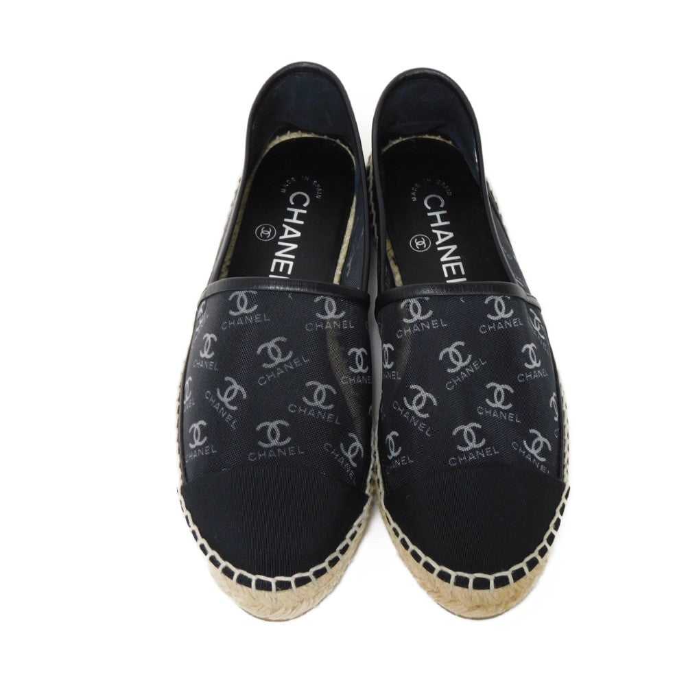 CHANEL Slip-on G34673 Mesh x Calfskin x Grosgrain… - image 5