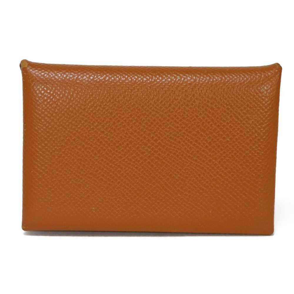 HERMES Card Case Epsom gold Calvi Women(Unisex) U… - image 1