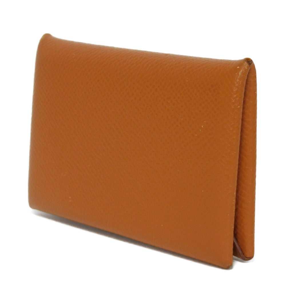 HERMES Card Case Epsom gold Calvi Women(Unisex) U… - image 2