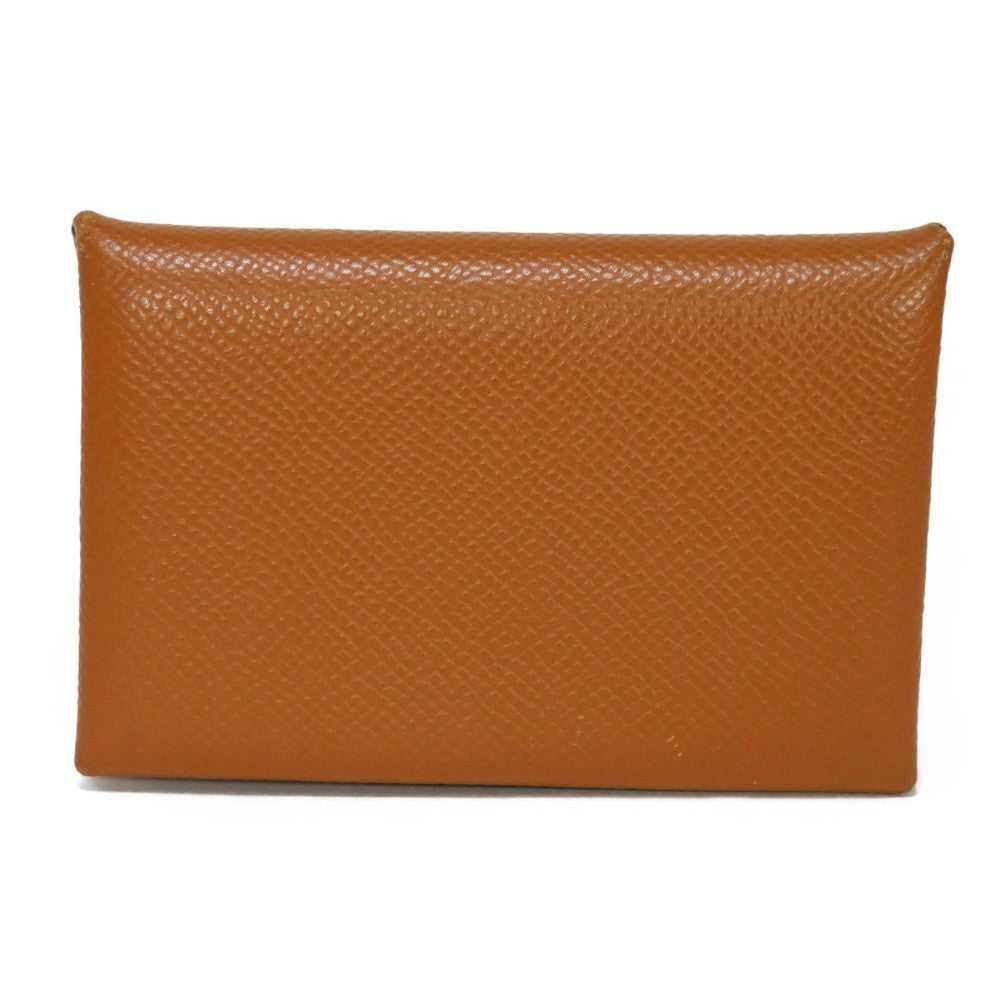 HERMES Card Case Epsom gold Calvi Women(Unisex) U… - image 3