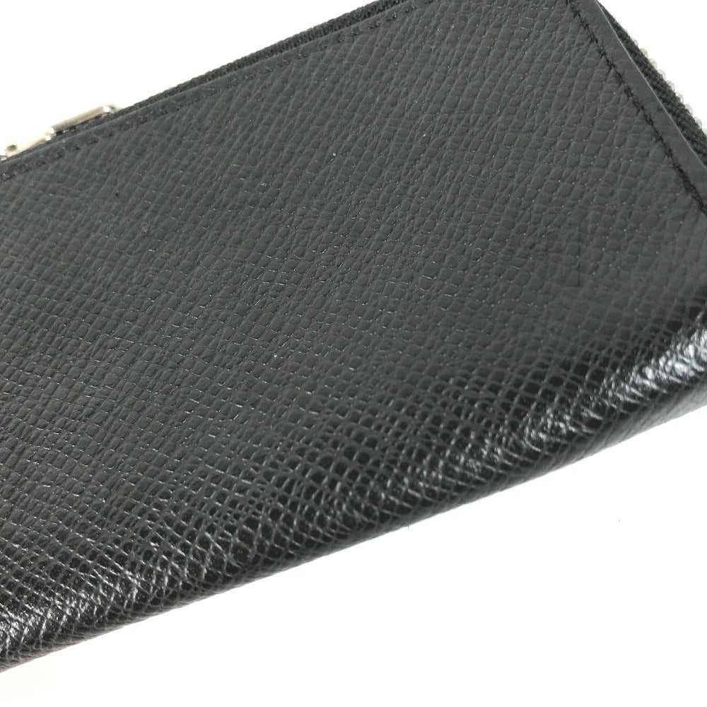 LOUIS VUITTON Coin case M63375 Taiga Leather blac… - image 2