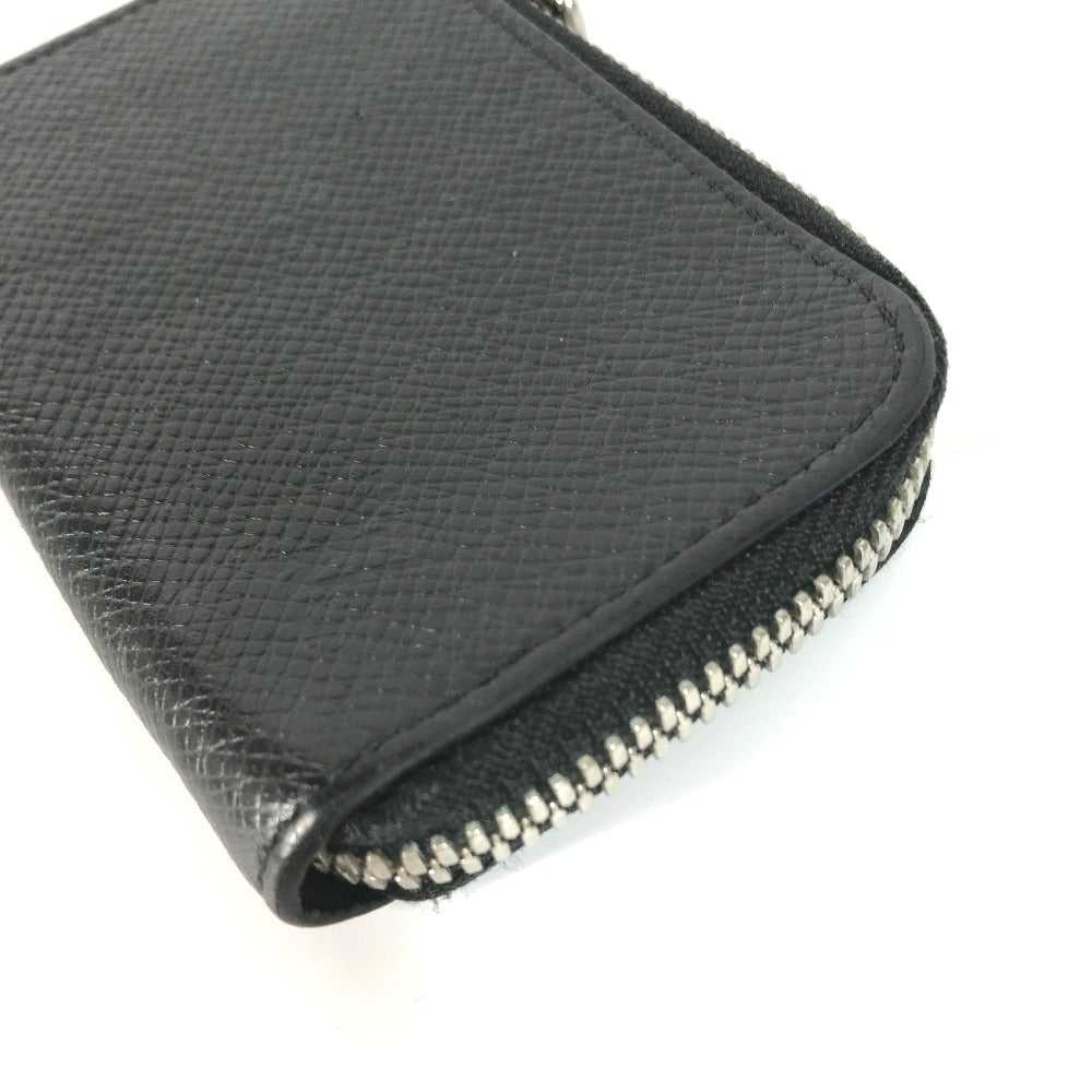 LOUIS VUITTON Coin case M63375 Taiga Leather blac… - image 3